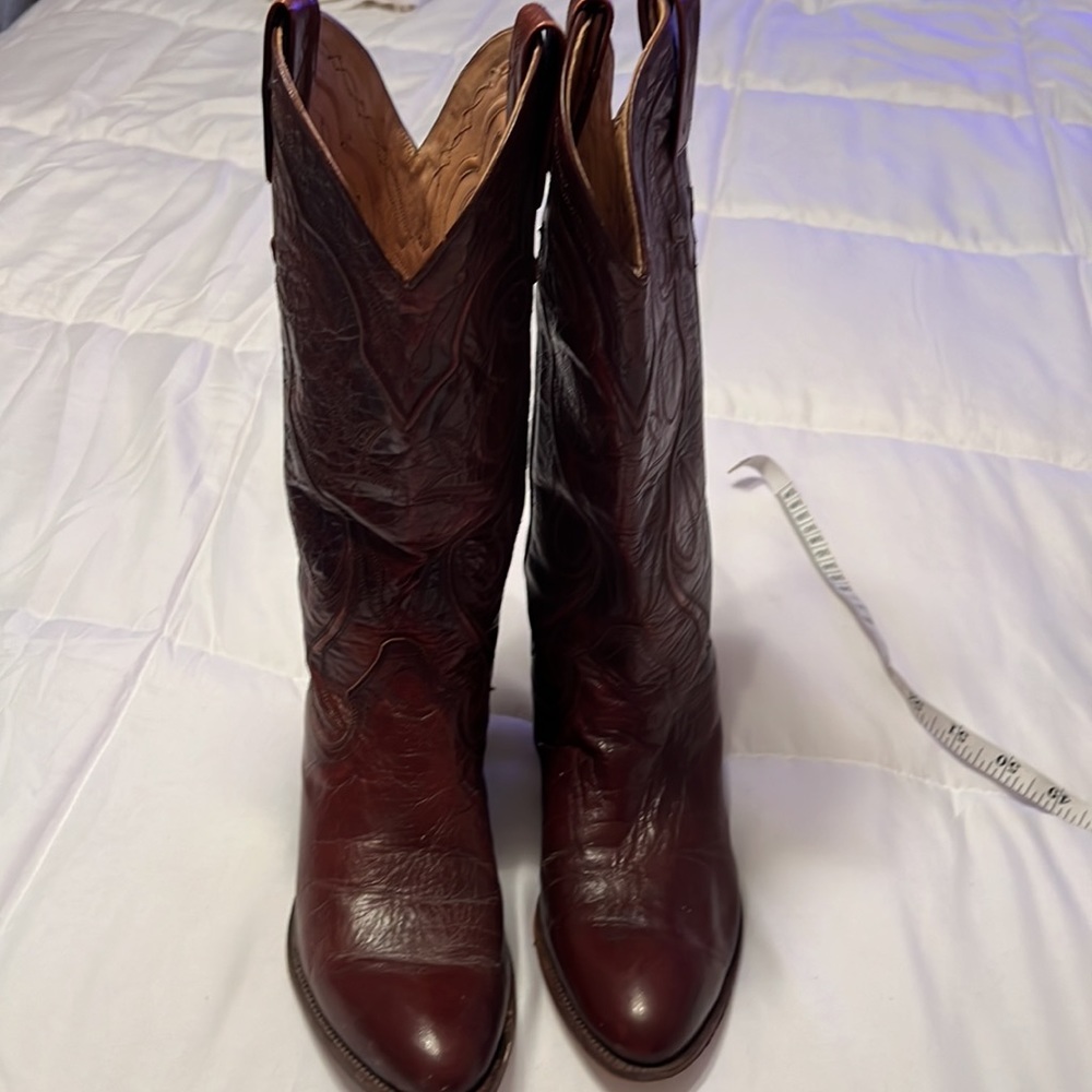 Vintage Dan Post Women’s Cowgirl Boots size 5-1/2 C handmade in SPAIN - Picture 3 of 16